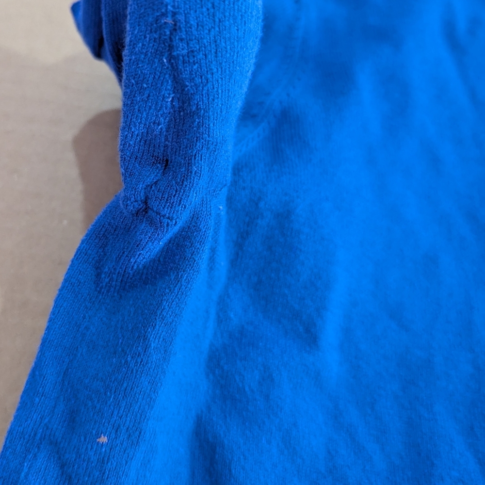 Boden Women's Royal Blue Crewneck Knit Sweater Button Sleeve Deco Sz M EUC - Picture 6 of 14